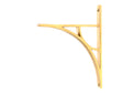 From The Anvil - Polished Brass Tyne Shelf Bracket (260mm x 200mm) | Sku. 51165 | Trade Door Handles.