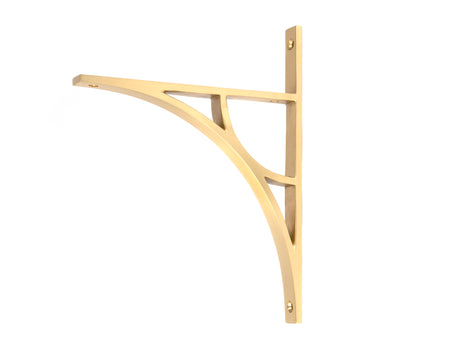 From The Anvil - Satin Brass Tyne Shelf Bracket (260mm x 200mm) | Sku. 51167 | Trade Door Handles.