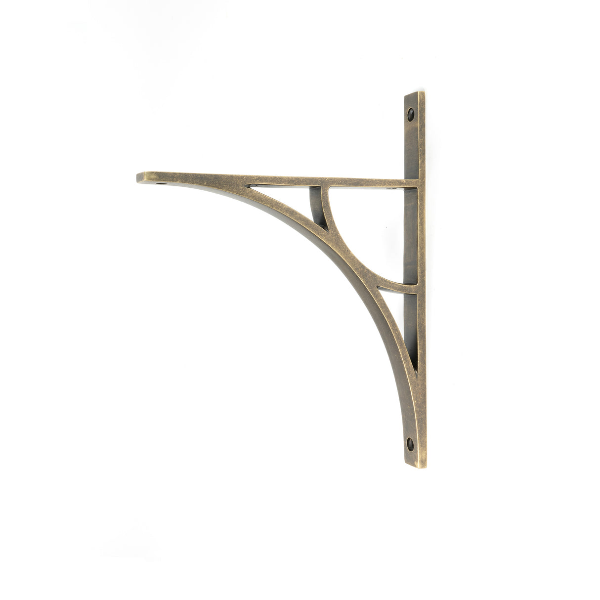 From The Anvil - Burnished Brass Tyne Shelf Bracket (260mm x 200mm) | Sku. 51168 | Trade Door Handles.