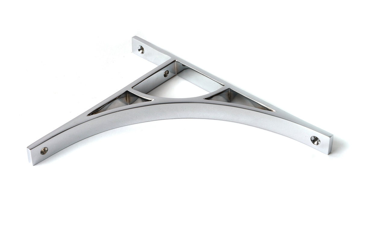 From The Anvil - Polished Chrome Tyne Shelf Bracket (260mm x 200mm) | Sku. 51169 | Trade Door Handles.