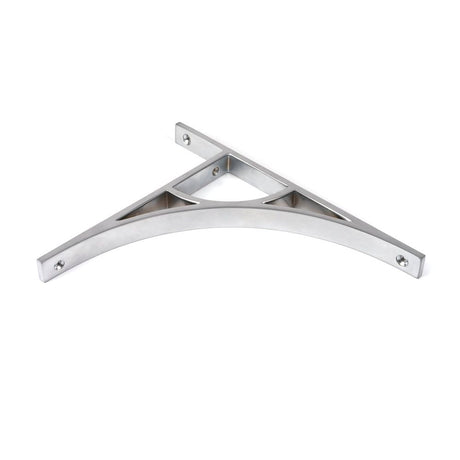 From The Anvil - Satin Chrome Tyne Shelf Bracket (260mm x 200mm) | Sku. 51170 | Trade Door Handles.