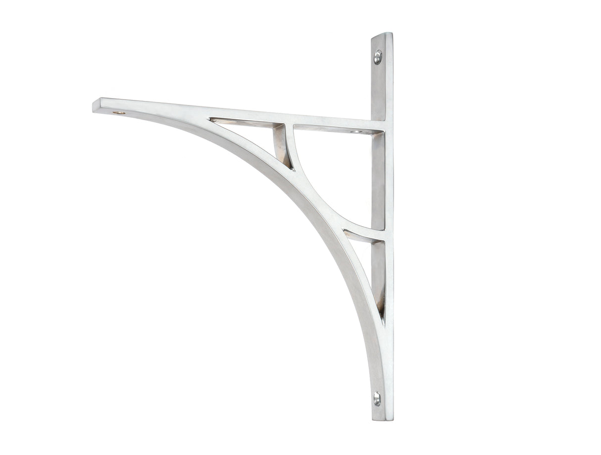 From The Anvil - Satin Chrome Tyne Shelf Bracket (260mm x 200mm) | Sku. 51170 | Trade Door Handles.