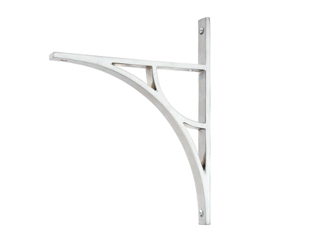 From The Anvil - Satin Chrome Tyne Shelf Bracket (260mm x 200mm) | Sku. 51170 | Trade Door Handles.