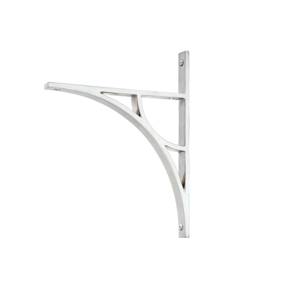 From The Anvil - Satin Chrome Tyne Shelf Bracket (260mm x 200mm) | Sku. 51170 | Trade Door Handles.