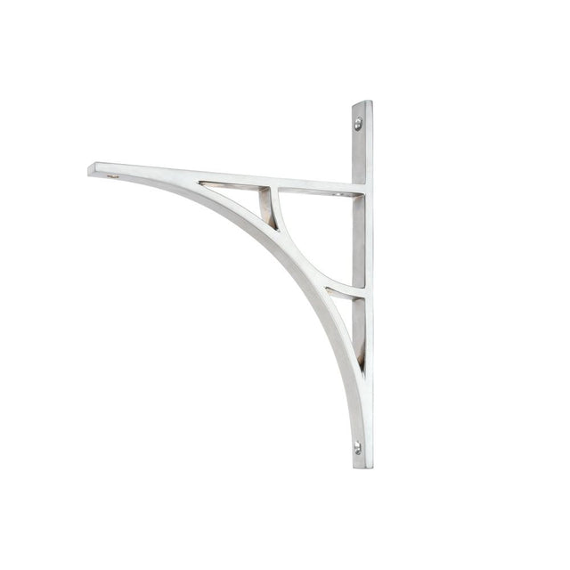 From The Anvil - Satin Chrome Tyne Shelf Bracket (260mm x 200mm) | Sku. 51170 | Trade Door Handles.