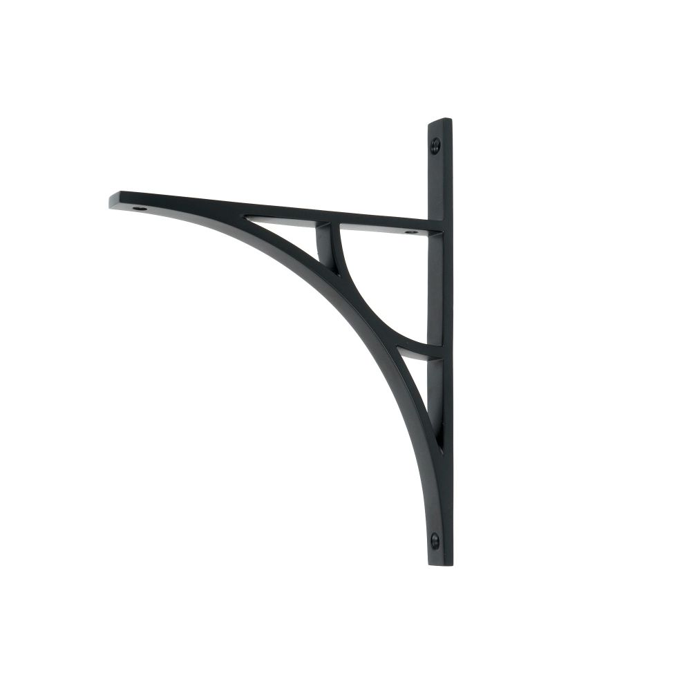 From The Anvil - Matt Black Tyne Shelf Bracket (260mm x 200mm) | Sku. 51174 | Trade Door Handles.