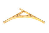 From The Anvil - Polished Brass Tyne Shelf Bracket (314mm x 250mm) | Sku. 51175 | Trade Door Handles.