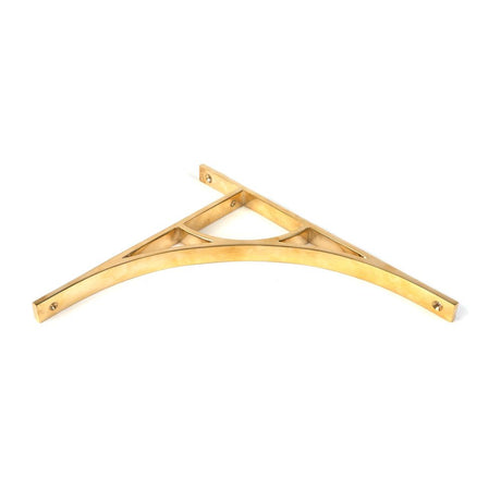 From The Anvil - Polished Brass Tyne Shelf Bracket (314mm x 250mm) | Sku. 51175 | Trade Door Handles.