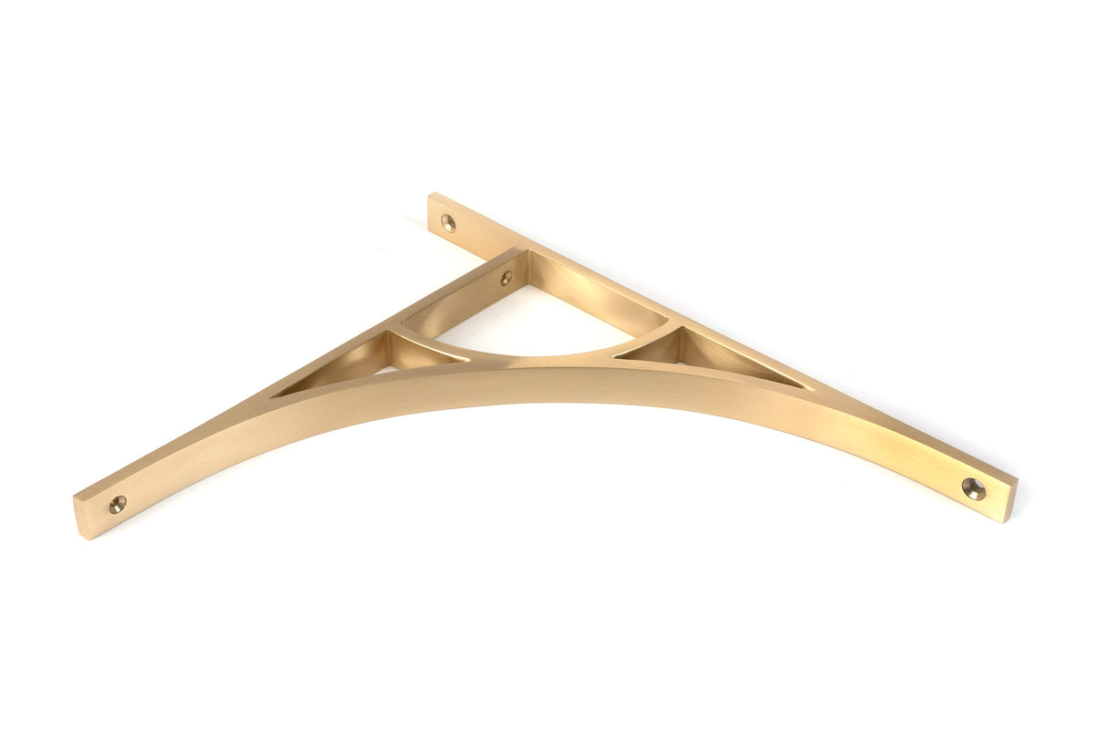 From The Anvil - Satin Brass Tyne Shelf Bracket (314mm x 250mm) | Sku. 51177 | Trade Door Handles.