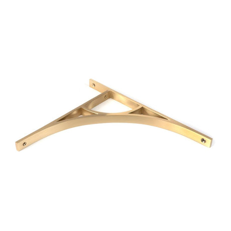 From The Anvil - Satin Brass Tyne Shelf Bracket (314mm x 250mm) | Sku. 51177 | Trade Door Handles.