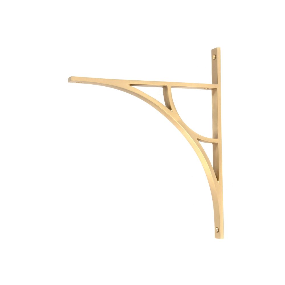 From The Anvil - Satin Brass Tyne Shelf Bracket (314mm x 250mm) | Sku. 51177 | Trade Door Handles.