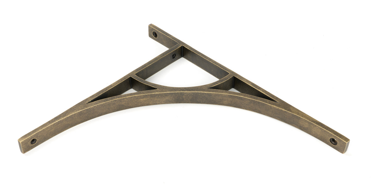 From The Anvil - Burnished Brass Tyne Shelf Bracket (314mm x 250mm) | Sku. 51178 | Trade Door Handles.