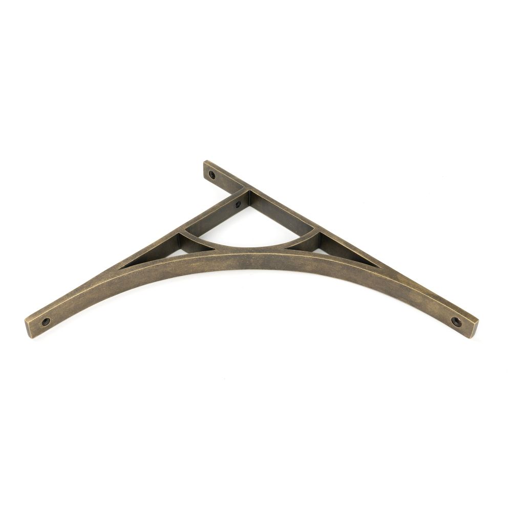 From The Anvil - Burnished Brass Tyne Shelf Bracket (314mm x 250mm) | Sku. 51178 | Trade Door Handles.