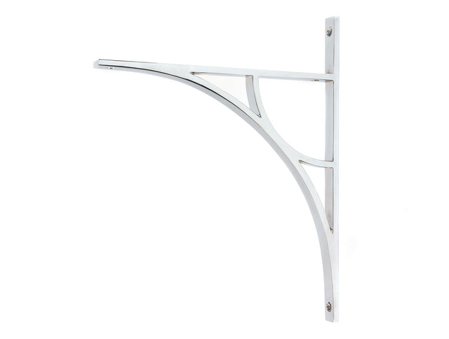 From The Anvil - Polished Chrome Tyne Shelf Bracket (314mm x 250mm) | Sku. 51179 | Trade Door Handles.