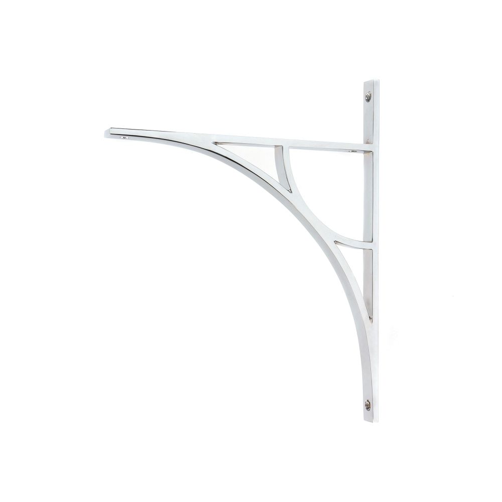 From The Anvil - Polished Chrome Tyne Shelf Bracket (314mm x 250mm) | Sku. 51179 | Trade Door Handles.