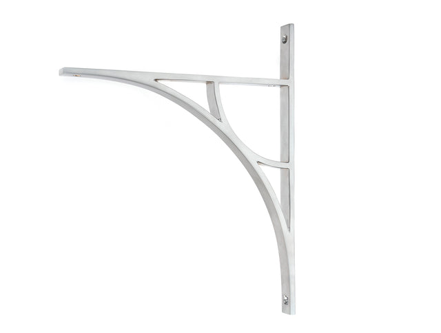 From The Anvil - Satin Chrome Tyne Shelf Bracket (314mm x 250mm) | Sku. 51180 | Trade Door Handles.