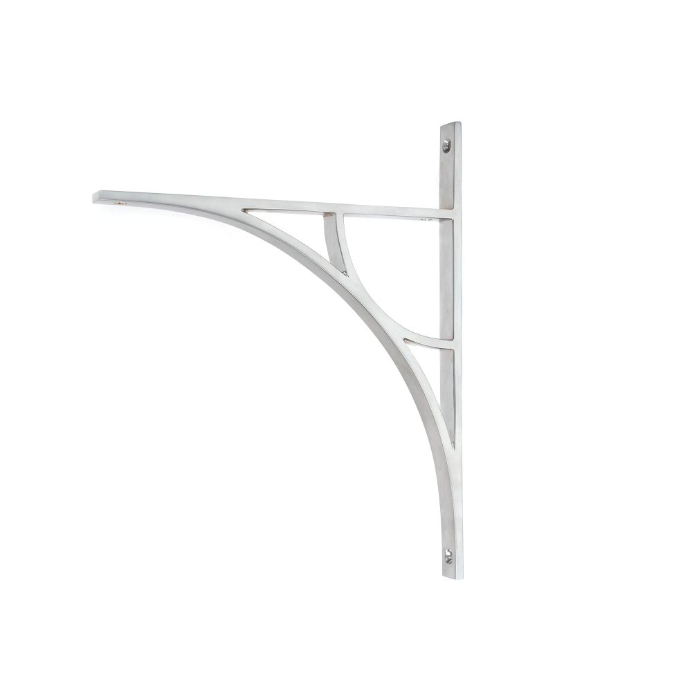 From The Anvil - Satin Chrome Tyne Shelf Bracket (314mm x 250mm) | Sku. 51180 | Trade Door Handles.