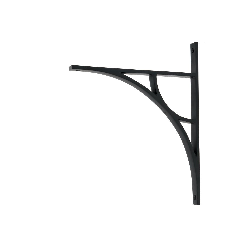 From The Anvil - Matt Black Tyne Shelf Bracket (314mm x 250mm) | Sku. 51184 | Trade Door Handles.