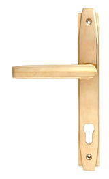 From The Anvil - Polished Brass Art Deco Slimline Lever Espag. Lock Set | Sku. 51185 | Trade Door Handles.