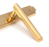 From The Anvil - Polished Brass Art Deco Slimline Lever Espag. Lock Set | Sku. 51185 | Trade Door Handles.