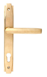 From The Anvil - Polished Brass Art Deco Slimline Lever Espag. Lock Set | Sku. 51185 | Trade Door Handles.