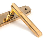 From The Anvil - Aged Brass Art Deco Slimline Lever Espag. Lock Set | Sku. 51186 | Trade Door Handles.
