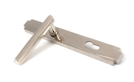From The Anvil - Polished Nickel Art Deco Slimline Lever Espag. Lock Set | Sku. 51187 | Trade Door Handles.