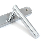 From The Anvil - Polished Chrome Art Deco Slimline Lever Espag. Lock Set | Sku. 51188 | Trade Door Handles.