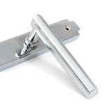 From The Anvil - Polished Chrome Art Deco Slimline Lever Espag. Lock Set | Sku. 51188 | Trade Door Handles.