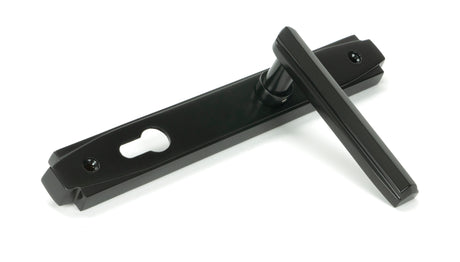 From The Anvil - Aged Bronze Art Deco Slimline Lever Espag. Lock Set | Sku. 51189 | Trade Door Handles.