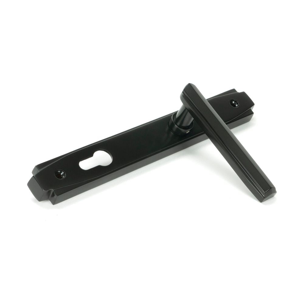 From The Anvil - Aged Bronze Art Deco Slimline Lever Espag. Lock Set | Sku. 51189 | Trade Door Handles.