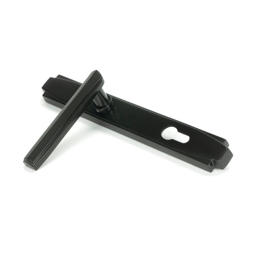 From The Anvil - Aged Bronze Art Deco Slimline Lever Espag. Lock Set | Sku. 51189 | Trade Door Handles.