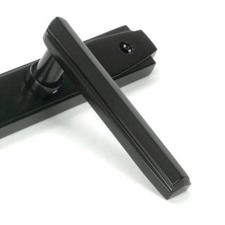 From The Anvil - Aged Bronze Art Deco Slimline Lever Espag. Lock Set | Sku. 51189 | Trade Door Handles.