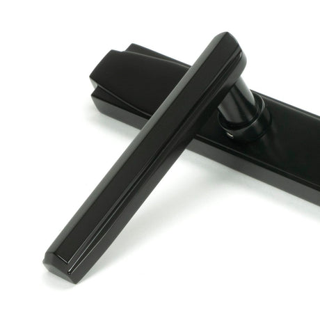 From The Anvil - Aged Bronze Art Deco Slimline Lever Espag. Lock Set | Sku. 51189 | Trade Door Handles.