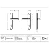 From The Anvil - Aged Bronze Art Deco Slimline Lever Espag. Lock Set | Sku. 51189 | Trade Door Handles.