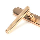 From The Anvil - Polished Bronze Art Deco Slimline Lever Espag. Lock Set | Sku. 51190 | Trade Door Handles.
