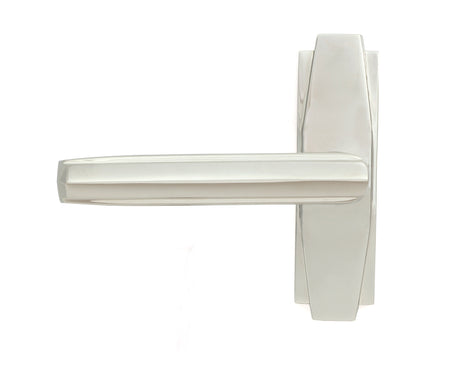 From The Anvil - Polished Nickel Art Deco Lever on Rose Set | Sku. 51193 | Trade Door Handles.