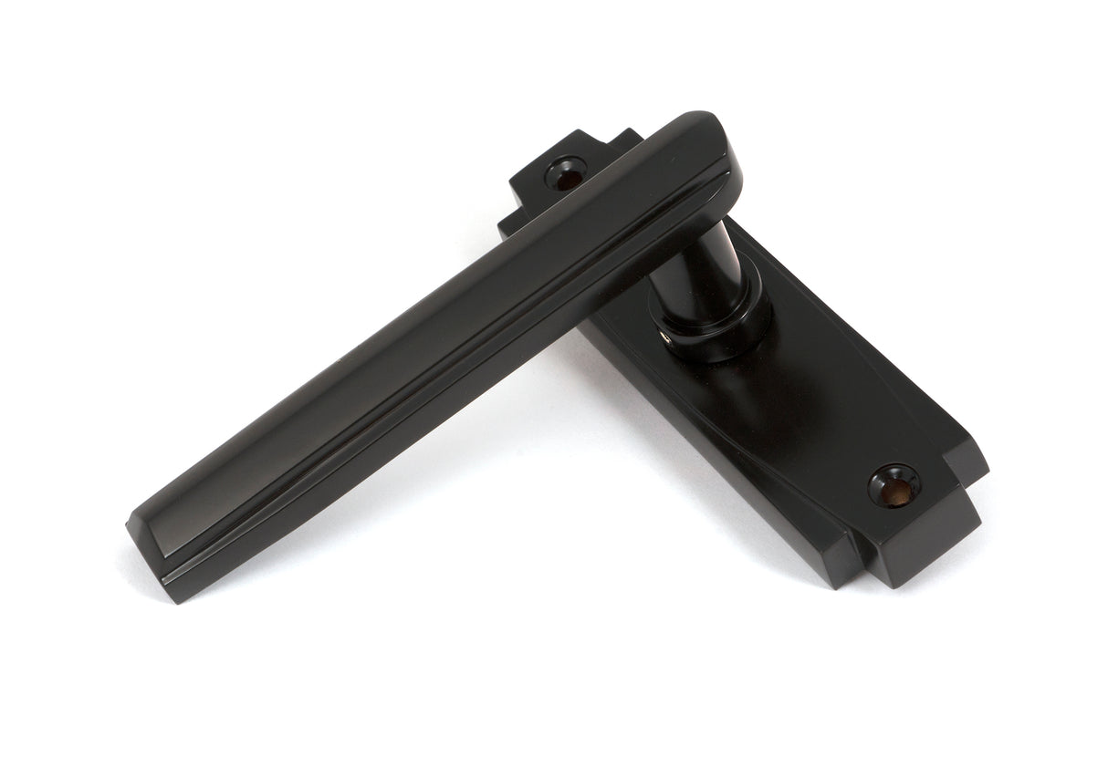 From The Anvil - Aged Bronze Art Deco Lever on Rose Set | Sku. 51195 | Trade Door Handles.