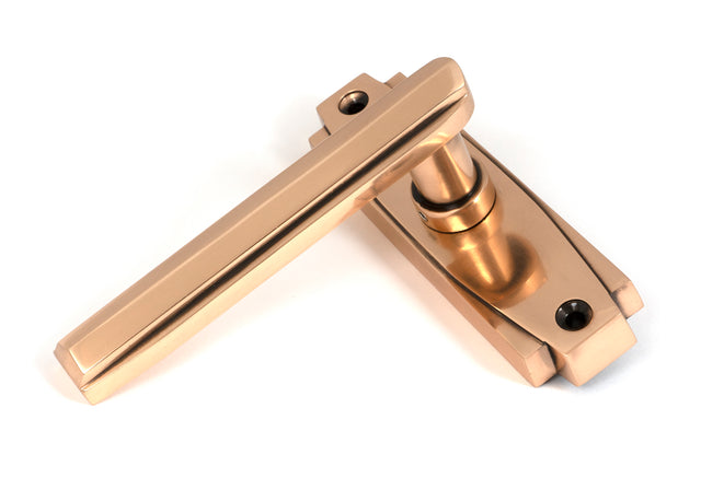 From The Anvil - Polished Bronze Art Deco Lever on Rose Set | Sku. 51196 | Trade Door Handles.