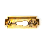From The Anvil - Polished Brass Art Deco Euro Escutcheon | Sku. 51197 | Trade Door Handles.