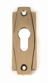 From The Anvil - Aged Brass Art Deco Euro Escutcheon | Sku. 51198 | Trade Door Handles.