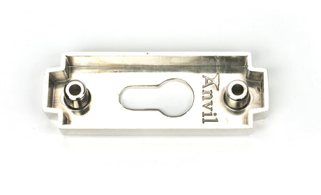 From The Anvil - Polished Nickel Art Deco Euro Escutcheon | Sku. 51199 | Trade Door Handles.