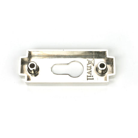 From The Anvil - Polished Nickel Art Deco Euro Escutcheon | Sku. 51199 | Trade Door Handles.