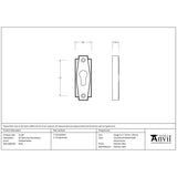 From The Anvil - Polished Nickel Art Deco Euro Escutcheon | Sku. 51199 | Trade Door Handles.