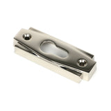 From The Anvil - Polished Nickel Art Deco Euro Escutcheon | Sku. 51199 | Trade Door Handles.