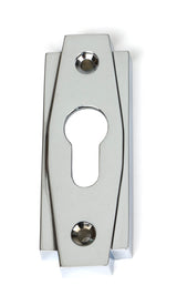 From The Anvil - Polished Chrome Art Deco Euro Escutcheon | Sku. 51200 | Trade Door Handles.