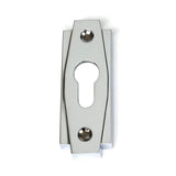 From The Anvil - Polished Chrome Art Deco Euro Escutcheon | Sku. 51200 | Trade Door Handles.