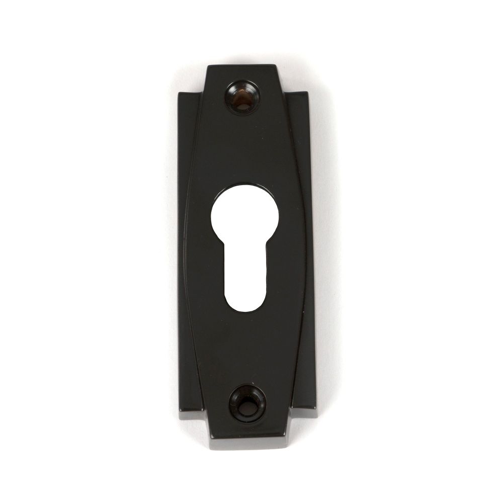 From The Anvil - Aged Bronze Art Deco Euro Escutcheon | Sku. 51201 | Trade Door Handles.