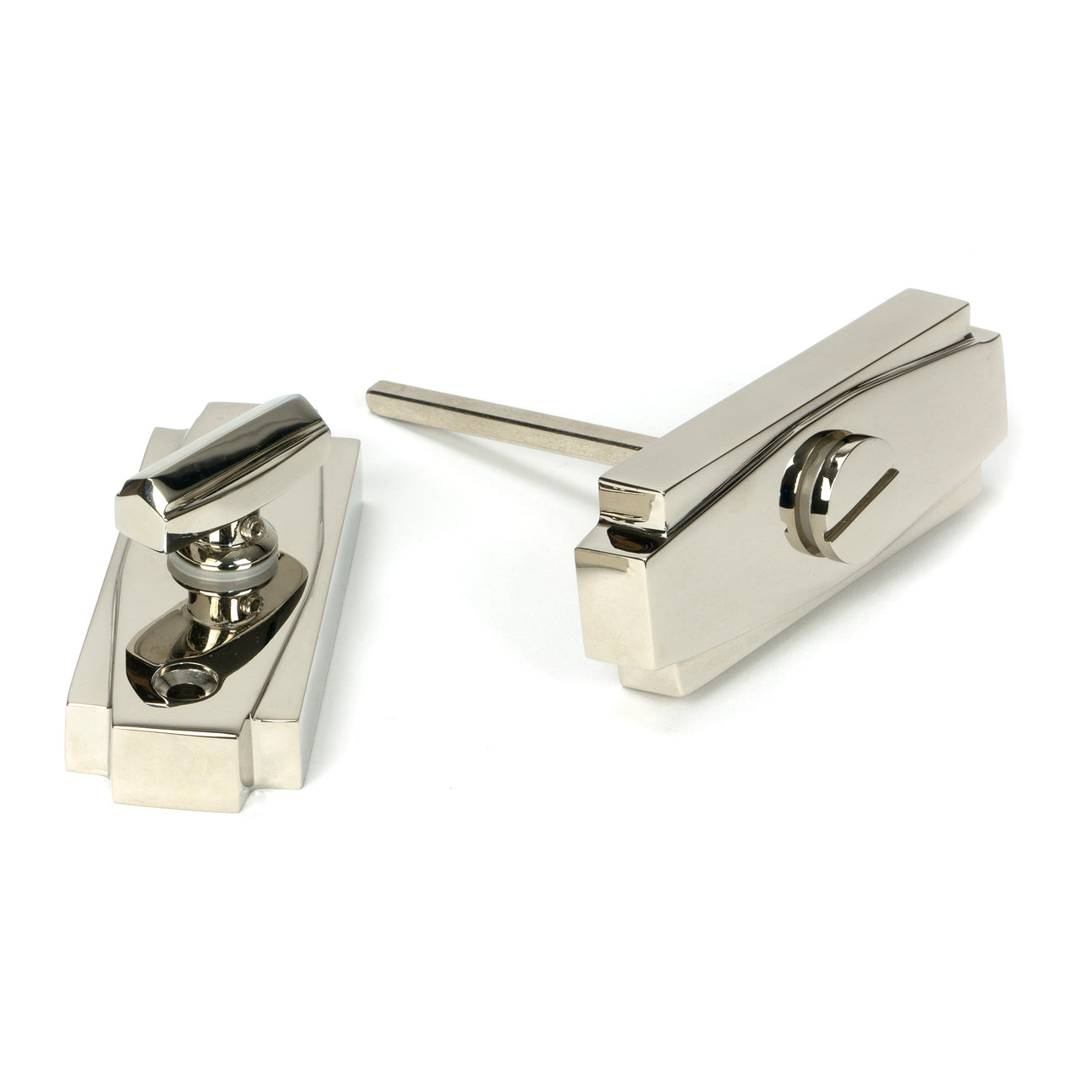 From The Anvil - Polished Nickel Art Deco Thumbturn | Sku. 51205 | Trade Door Handles.