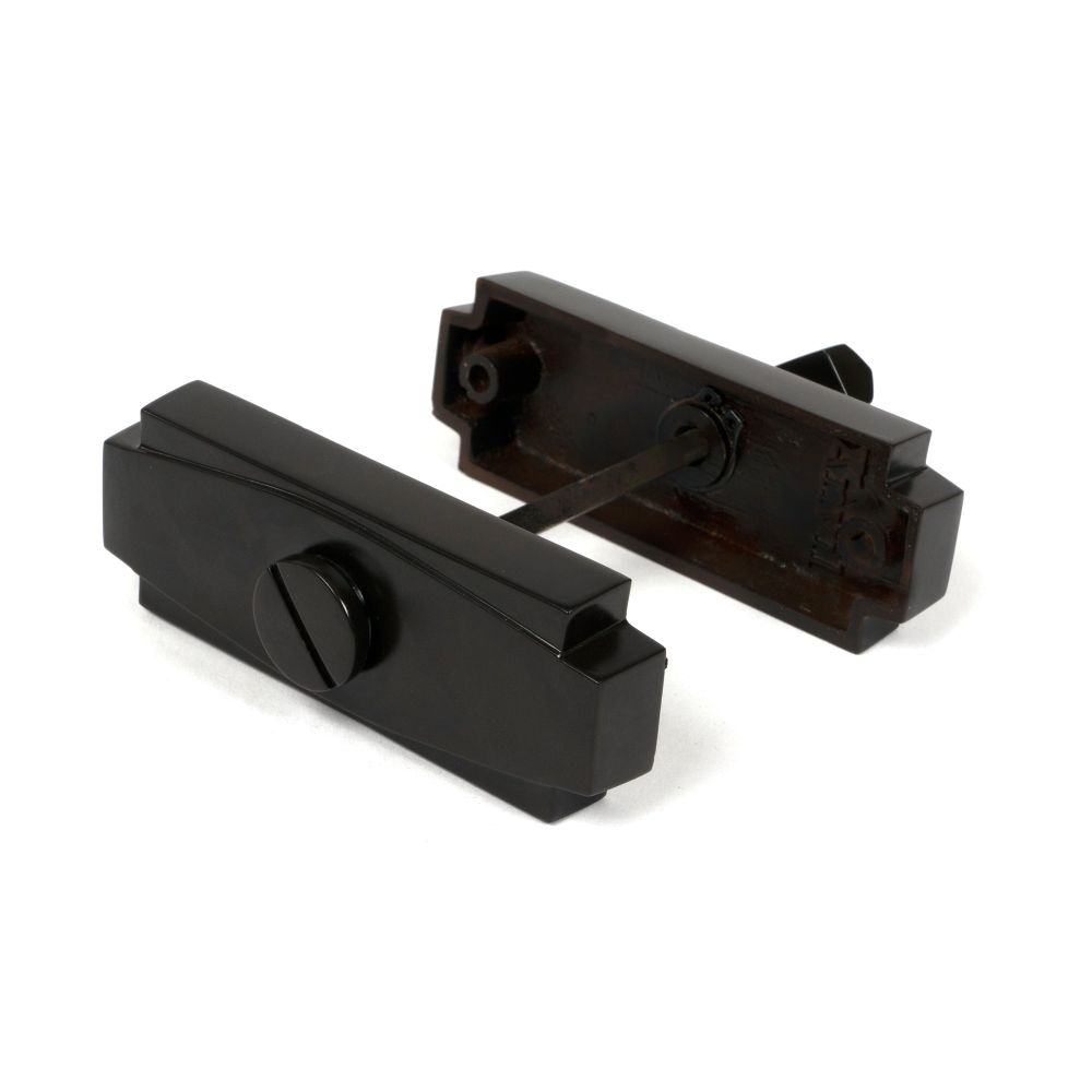 From The Anvil - Aged Bronze Art Deco Thumbturn | Sku. 51207 | Trade Door Handles.
